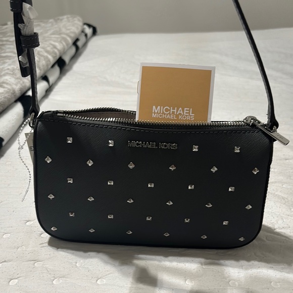 Michael Kors Black Studded Women's Bag - Picture 4 of 6